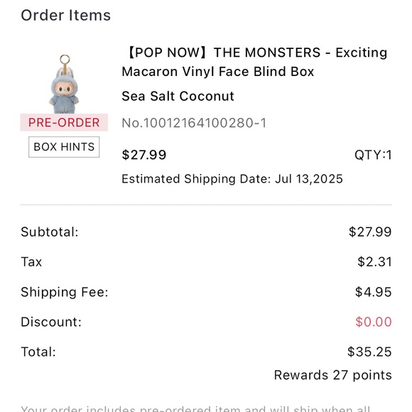 100 % Authentic Labubu (sea salt coconut) with Prada outfit. - Picture 8 of 8